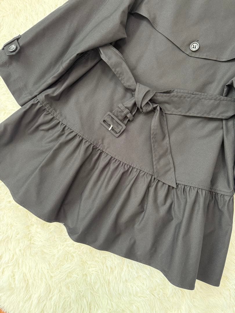 美品　red valentino トレンチコート　ベルト付き　裾フリル　イタリア