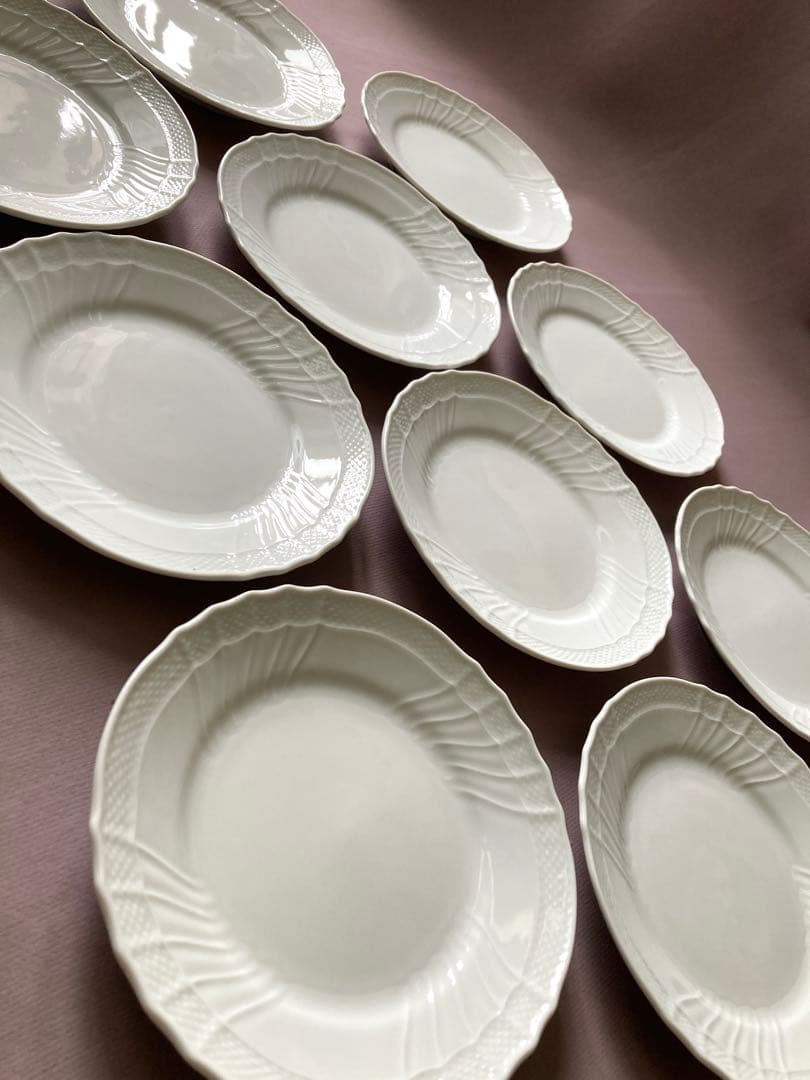 ジノリ　ベッキオホワイト　デザートプレート　ケーキ皿　10枚　プレート