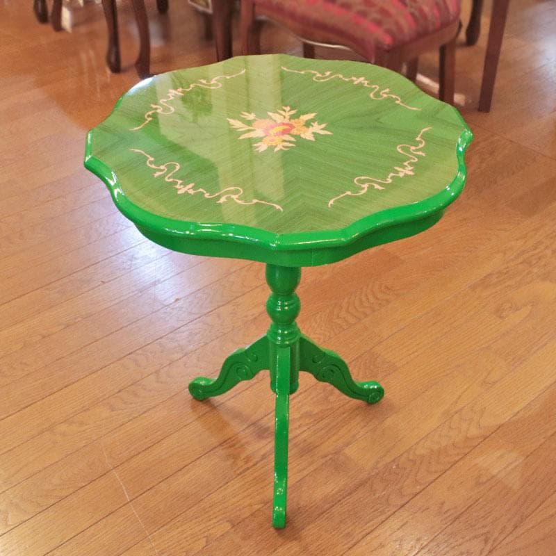 ブルーカフェテーブル 緑 グリーン 幅55cm 223-329-002