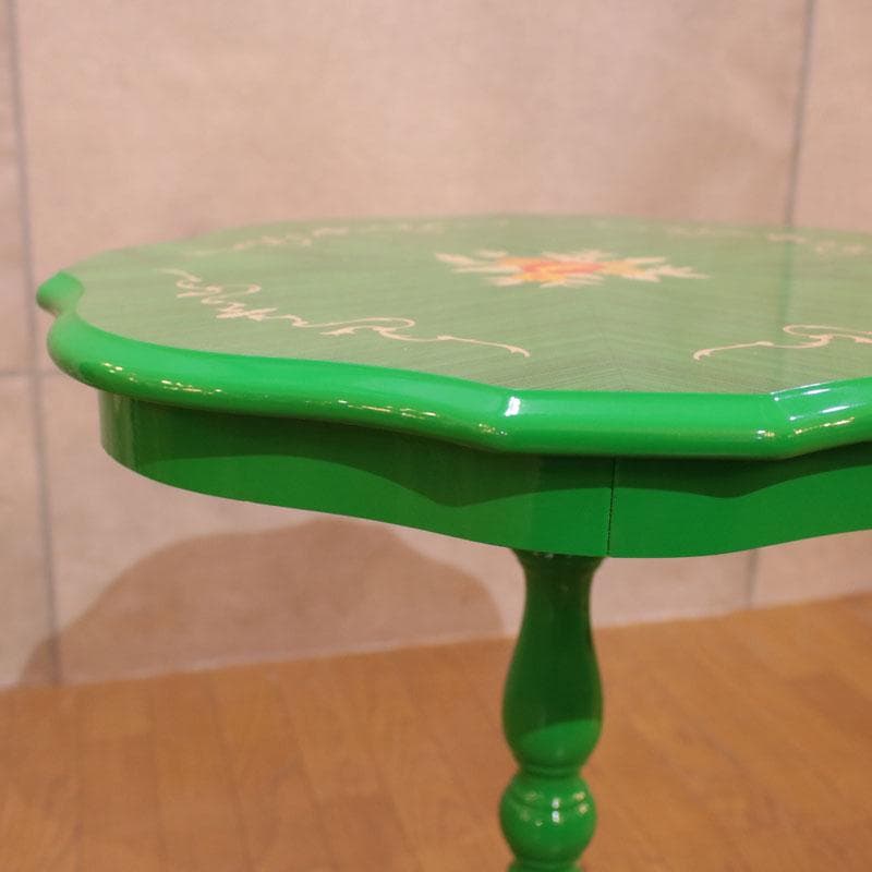 ブルーカフェテーブル 緑 グリーン 幅55cm 223-329-002