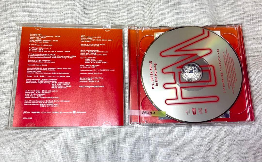 a*a様 Mrs. GREEN APPLE In the Morning 初回限