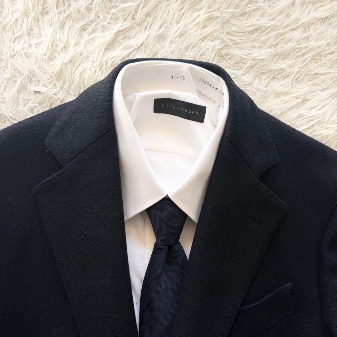 <美品>LARDINI ネイビー ウール チェスターコート サイズ46