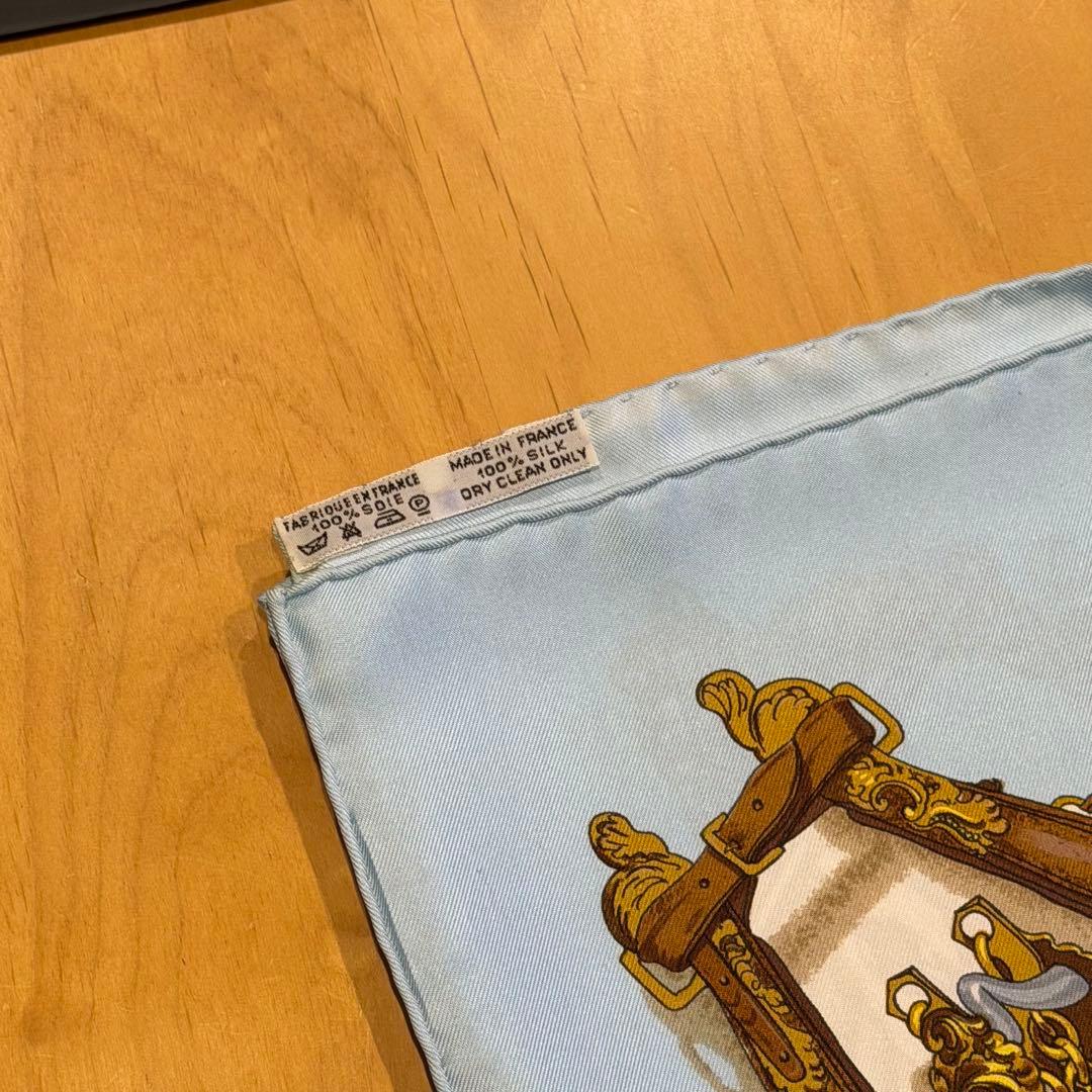 新品未使用 HERMES シルクスカーフ 船の舵 デザイン　エルメス　90cm