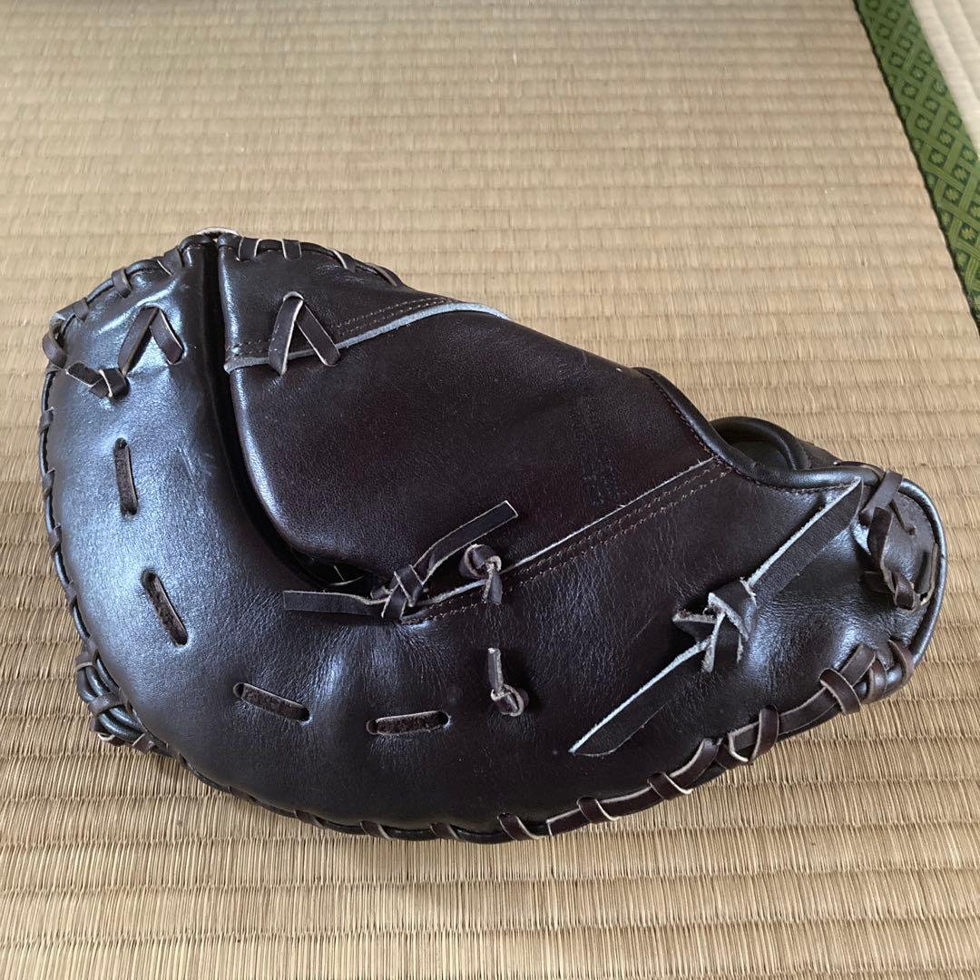 ミズノ/サイン入りダークブラウン/野球グローブ/ファーストミット