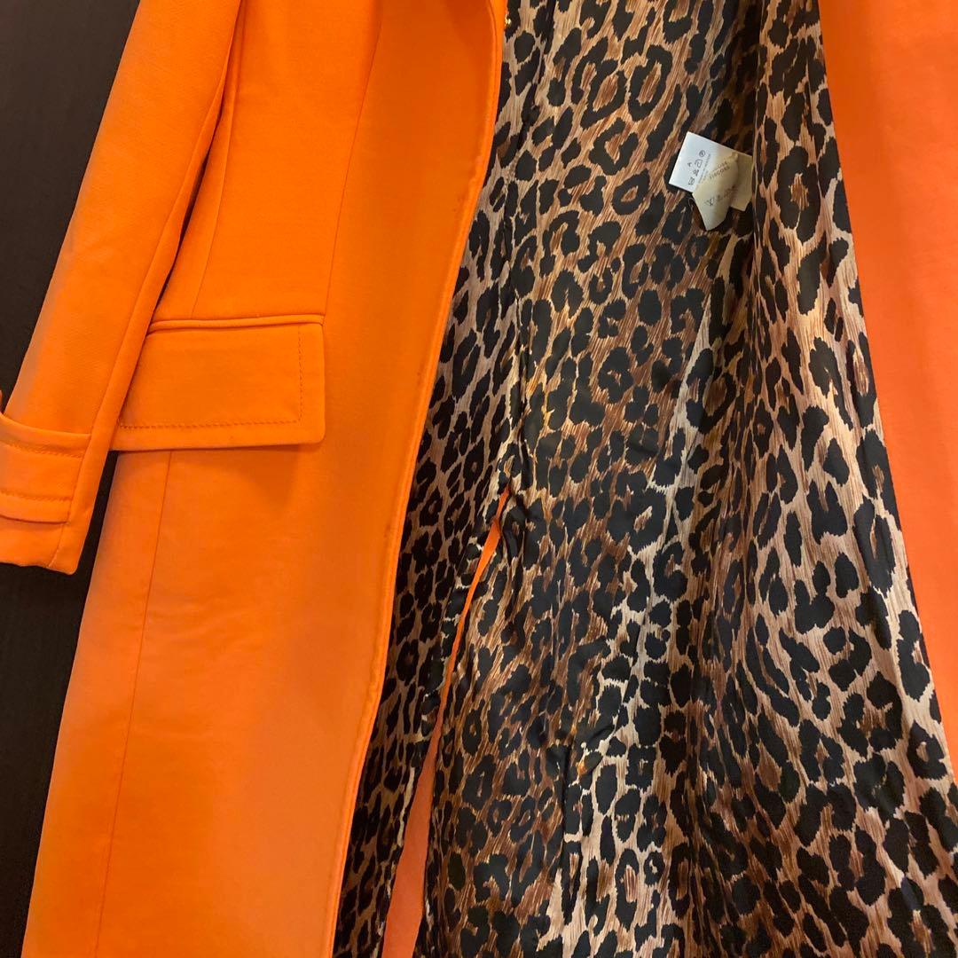 ドルチェ&ガッバーナ コート オレンジ ヒョウ柄