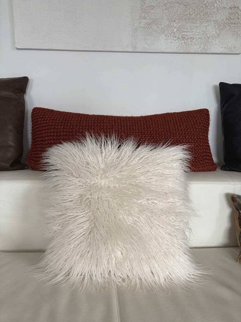 ✴︎フェイクムートン・クッション✴︎ZARAホーム