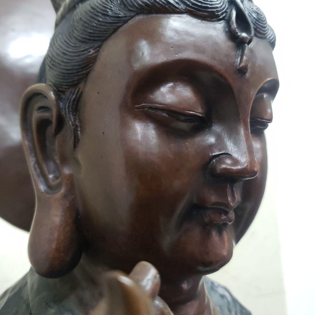 Ｂフライデー蔵出し特価金属製仏像風モダンアート彫刻 約68cm13,5kg作家物