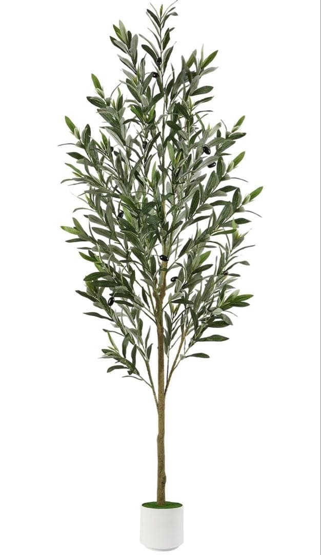 Alupssuc人工観葉植物オリーブの木観葉樹 【2個セット】