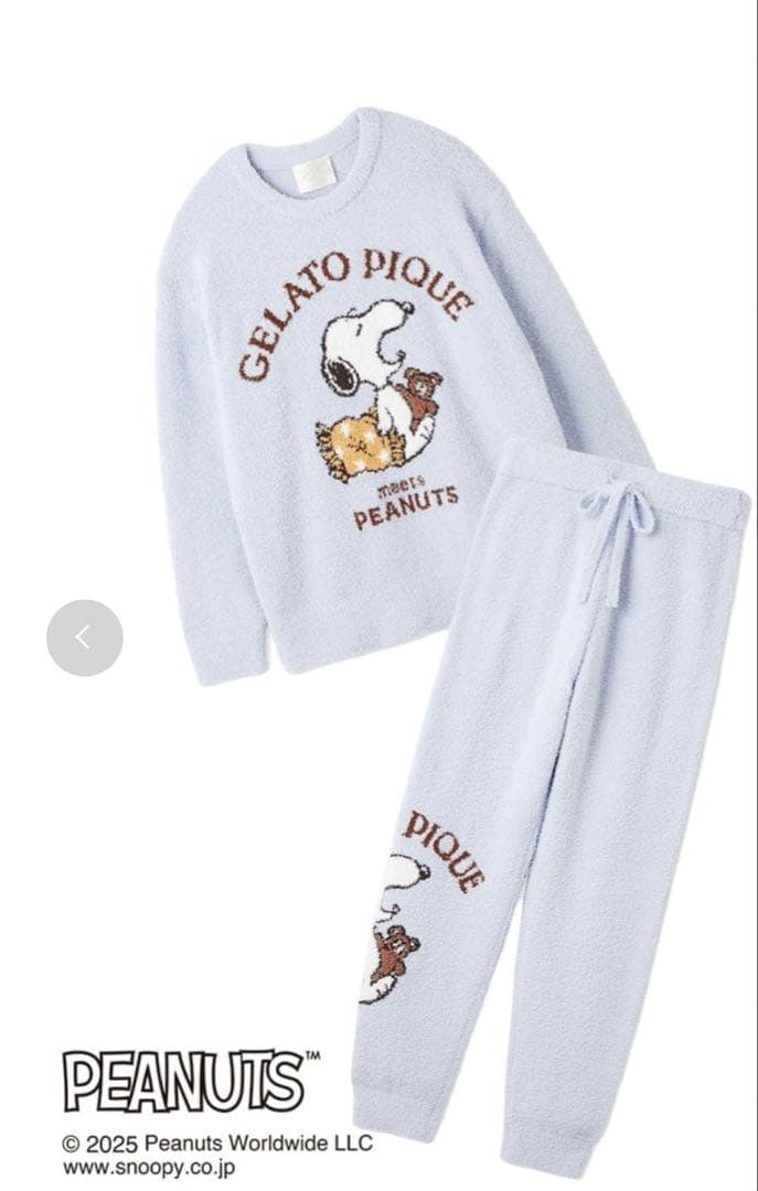 gelato pique 【PEANUTS】ジャガードプルオーバー＆ロングパンツ
