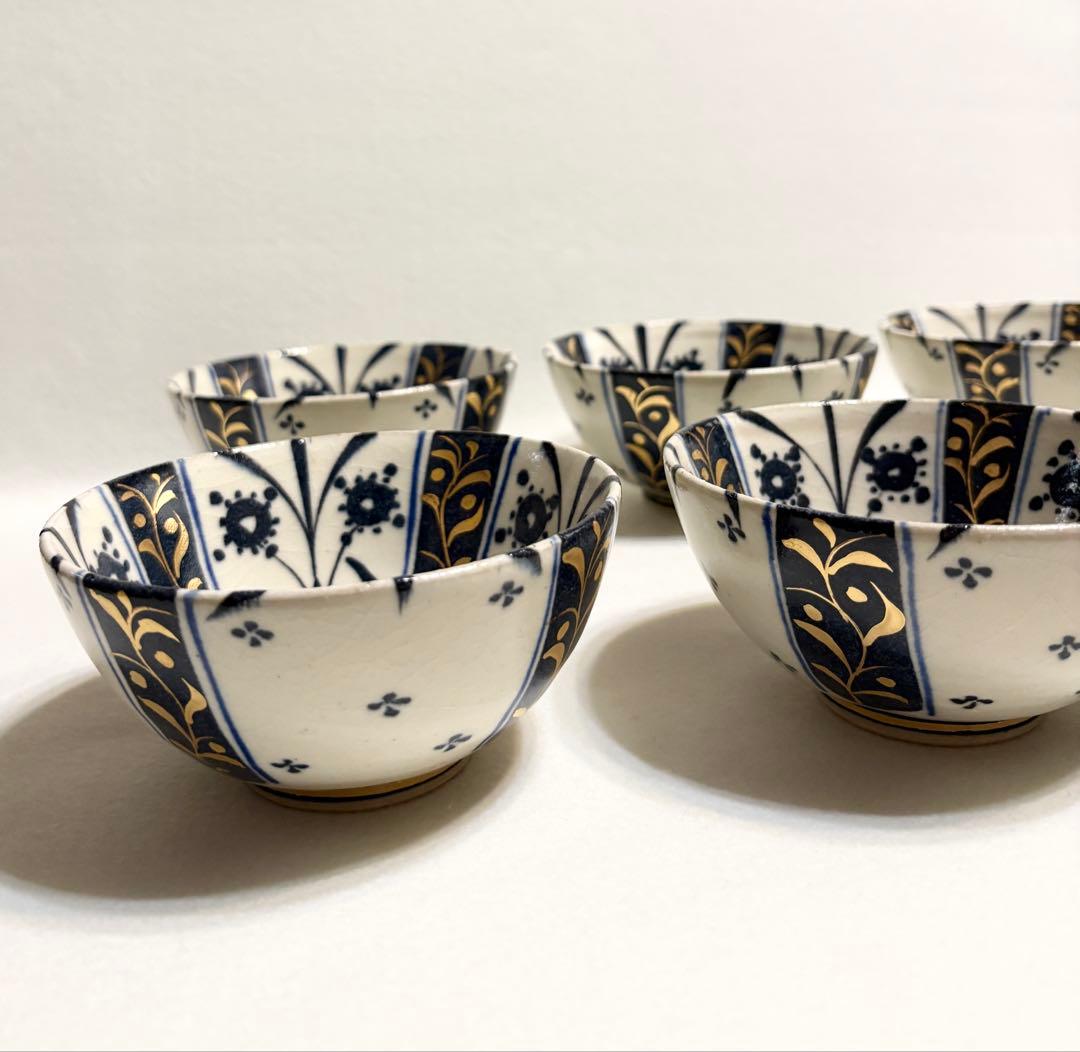 幸兵衛窯 白釉藍彩ボウル 鉢 加藤卓男 監修 オリエントの夢 6客 食器