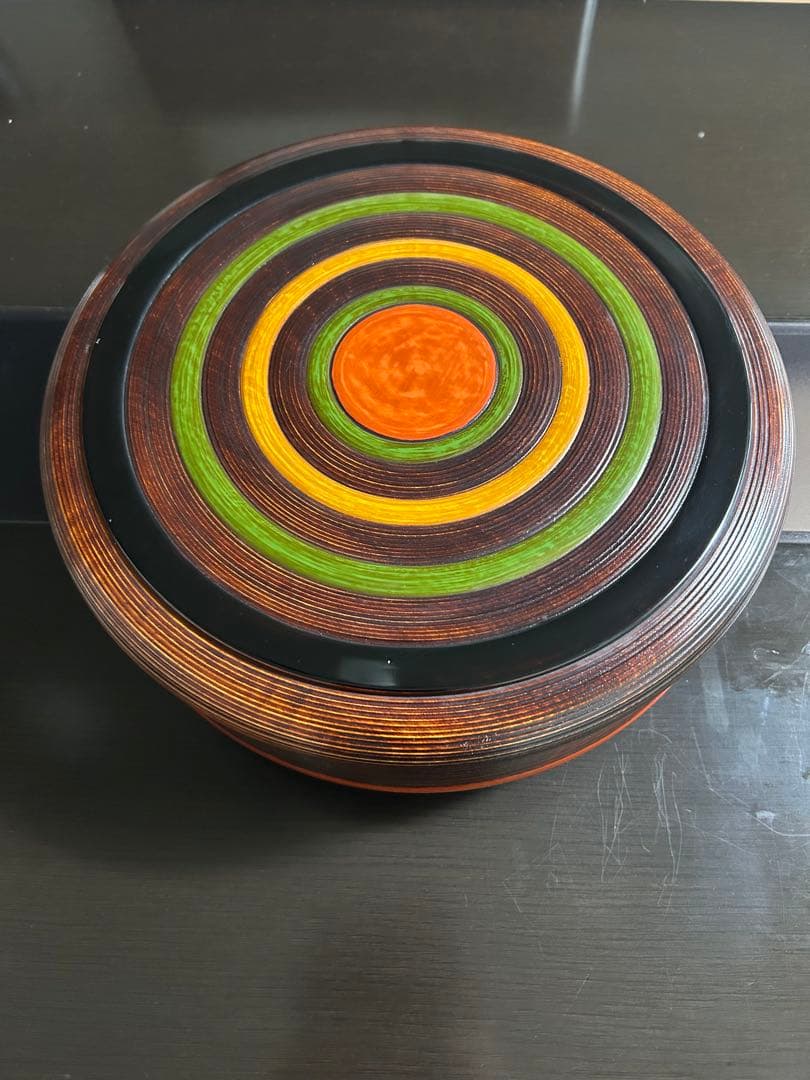 讃岐独楽塗　伝統工芸品33㎝➕茶たく5枚➕萩焼湯呑み