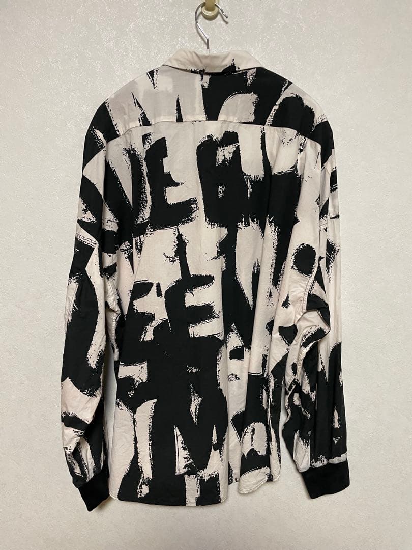 ば*ん様 Alexander McQueen アブストラクト柄長袖シャツ