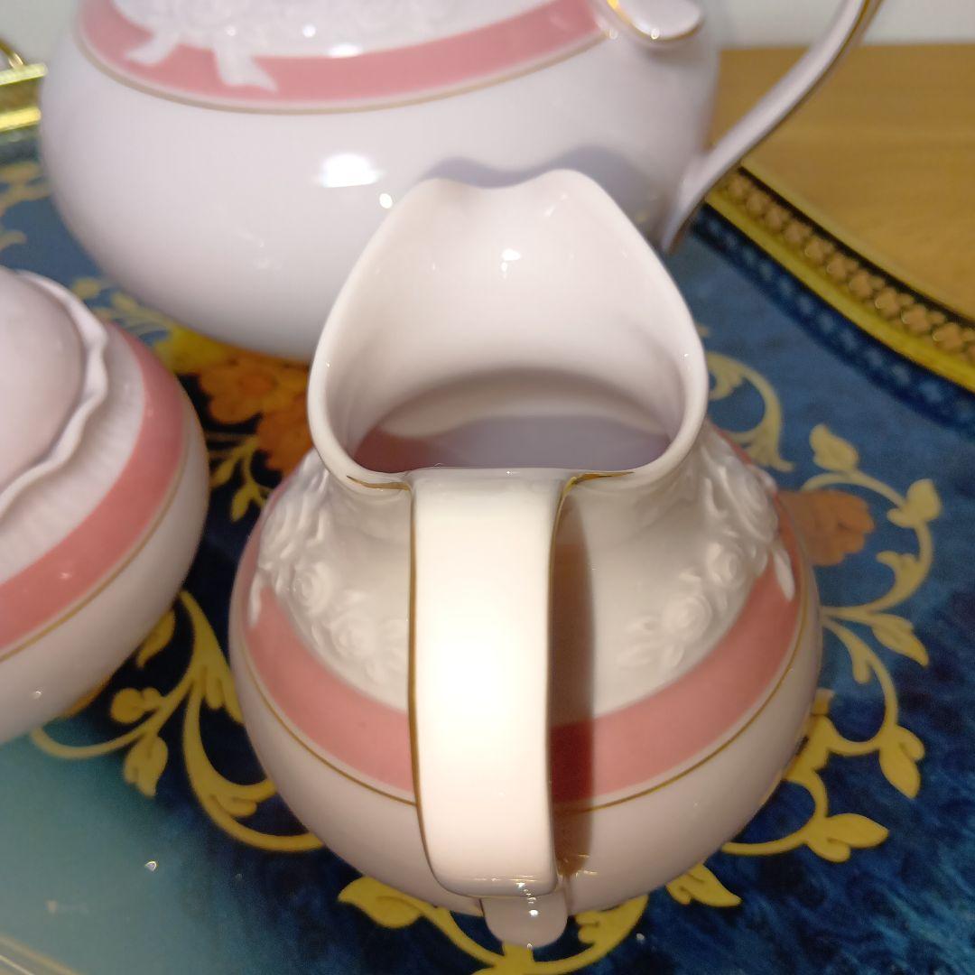 フッチェンロイター ポーセリンローズ ピンク ティーポット セット
