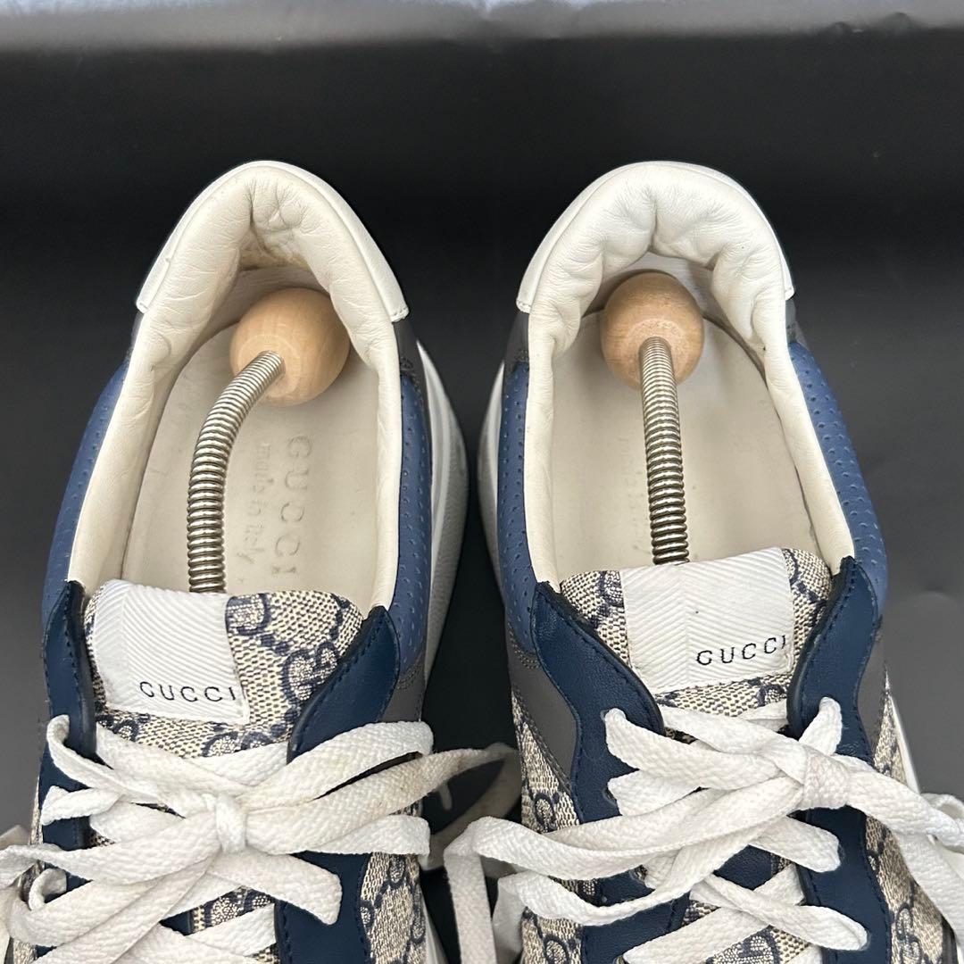 【専用】グッチ ローカットスニーカー GG柄 厚底 メンズ PVC グレー