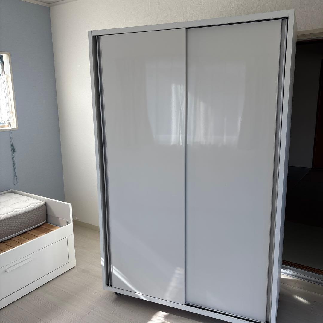 はぴこ　ディノス　家具　　　　　　　　　　　　　 ホワイト大型スライド式