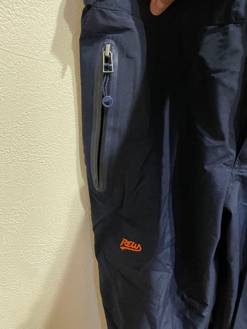 REW19-20アールイーダブリューBIBPANTSビブパンツ紺色　美品