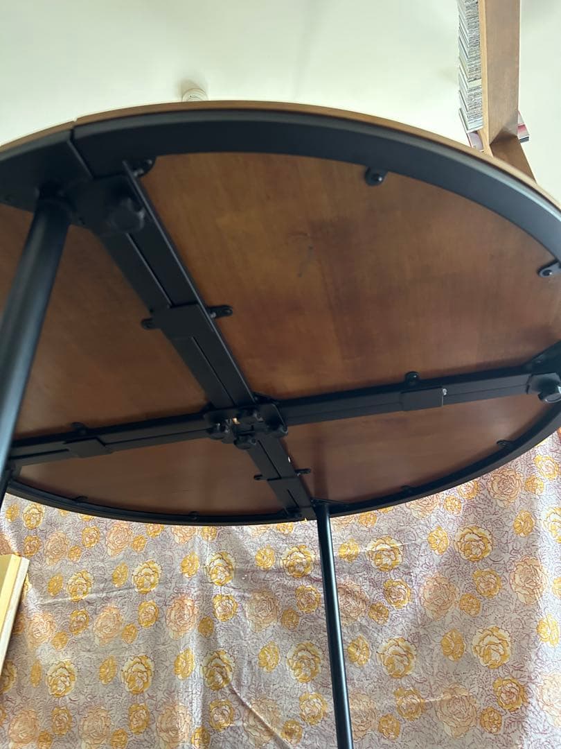 《在庫切れ品》ロゴス(LOGOS) アイアンウッドテーブル・ラウンド