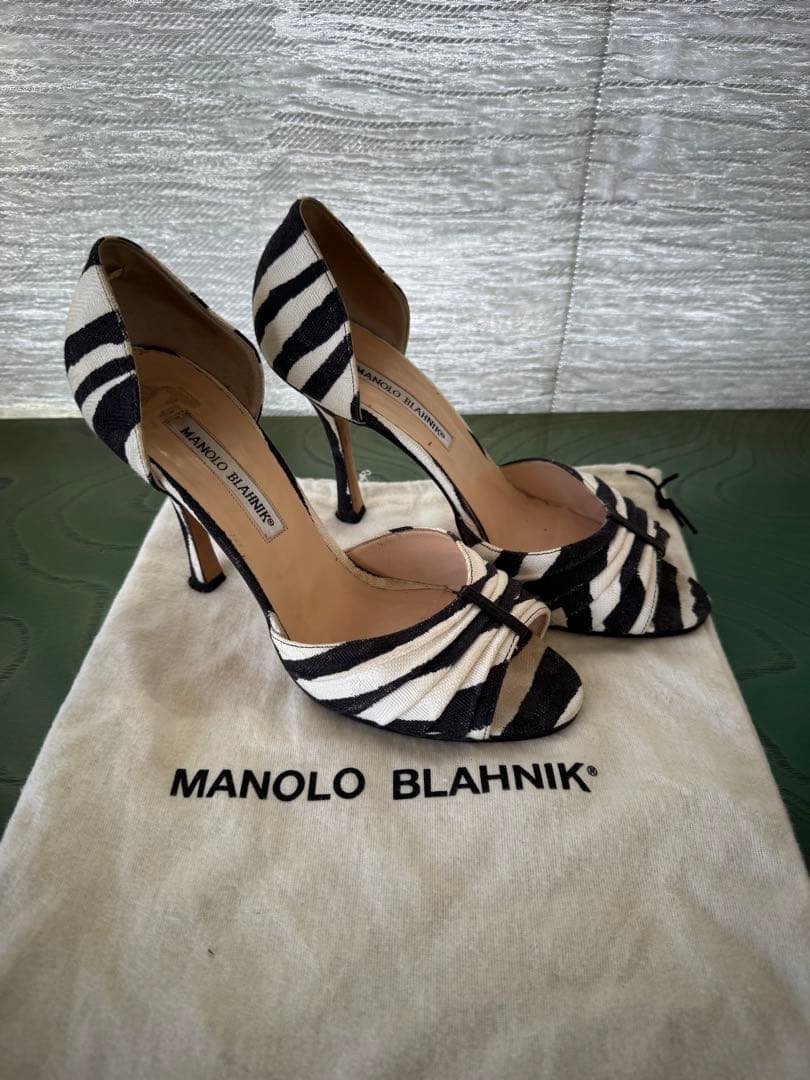 靴 Manolo Blahnik D'Orsay shoes 38 (24.5)