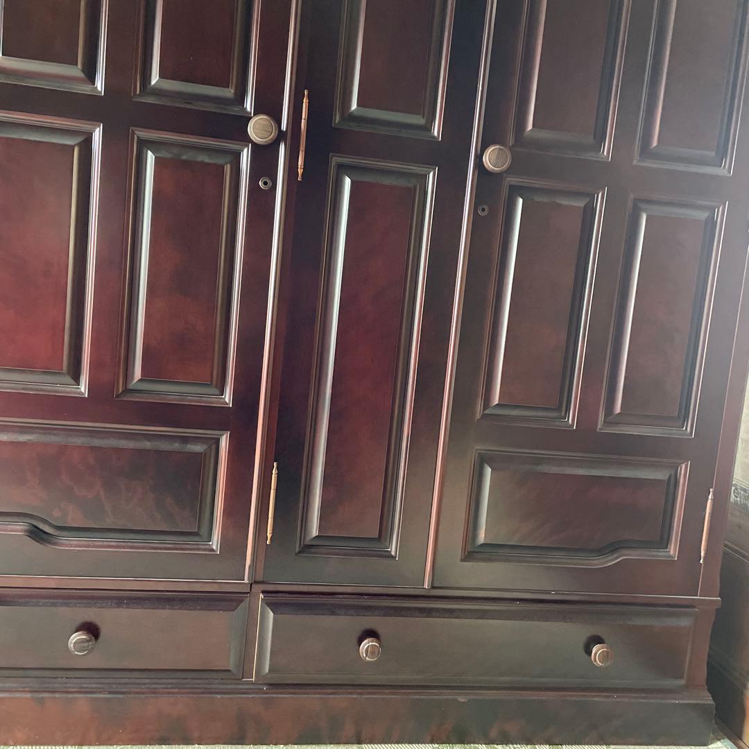 洋服タンス　クローゼット　鍵あり