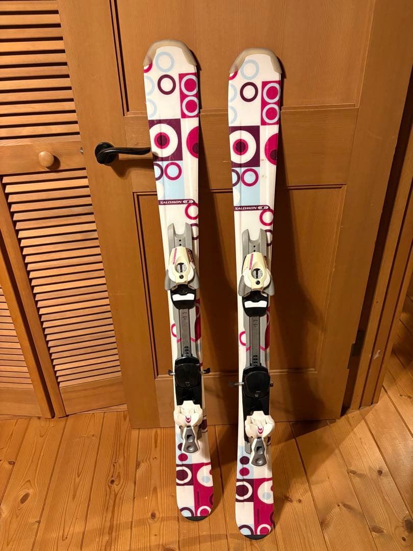 サロモンショートスキー ビンディング付き　120cm