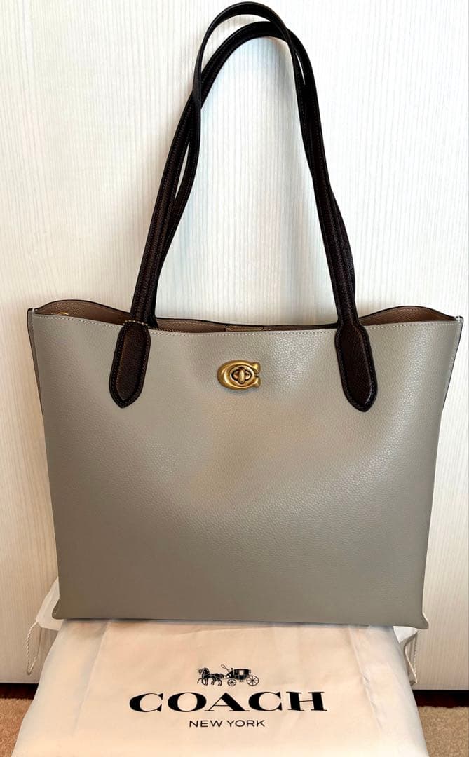 【美品】COACH ウィロートート 正規店購入 保存袋付 軽量 A4可