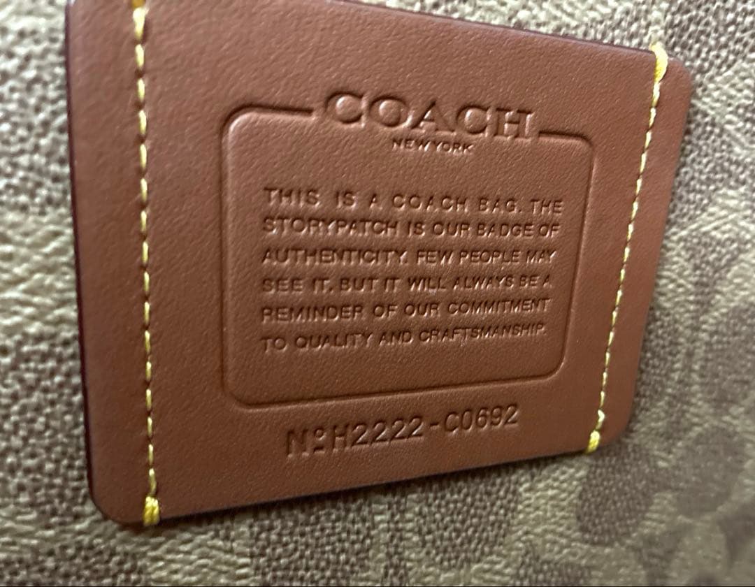 【美品】COACH ウィロートート 正規店購入 保存袋付 軽量 A4可