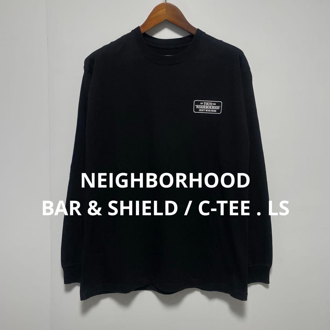 NEIGHBORHOOD ロンT ブラック　BAR & SHIELD 美品