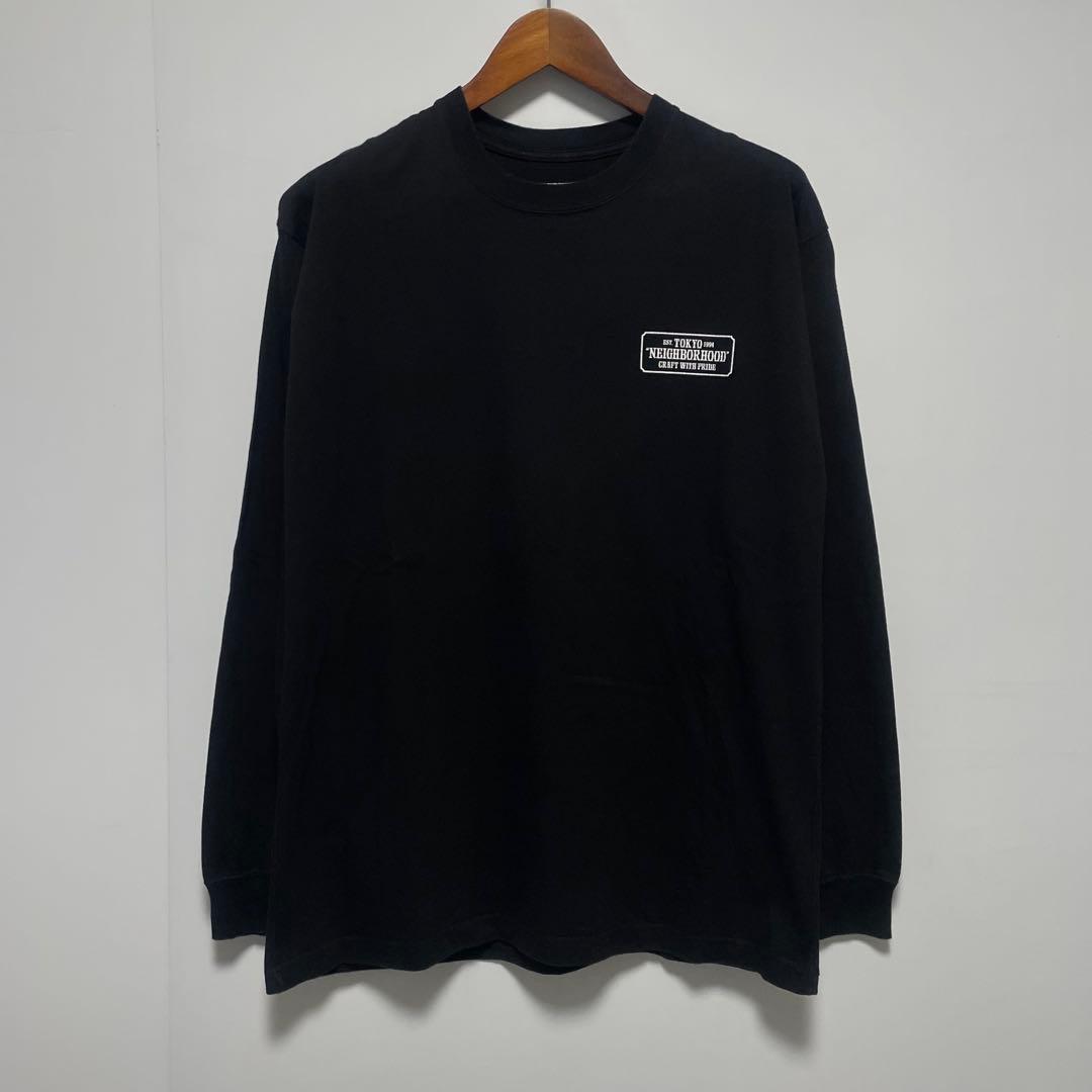 NEIGHBORHOOD ロンT ブラック　BAR & SHIELD 美品