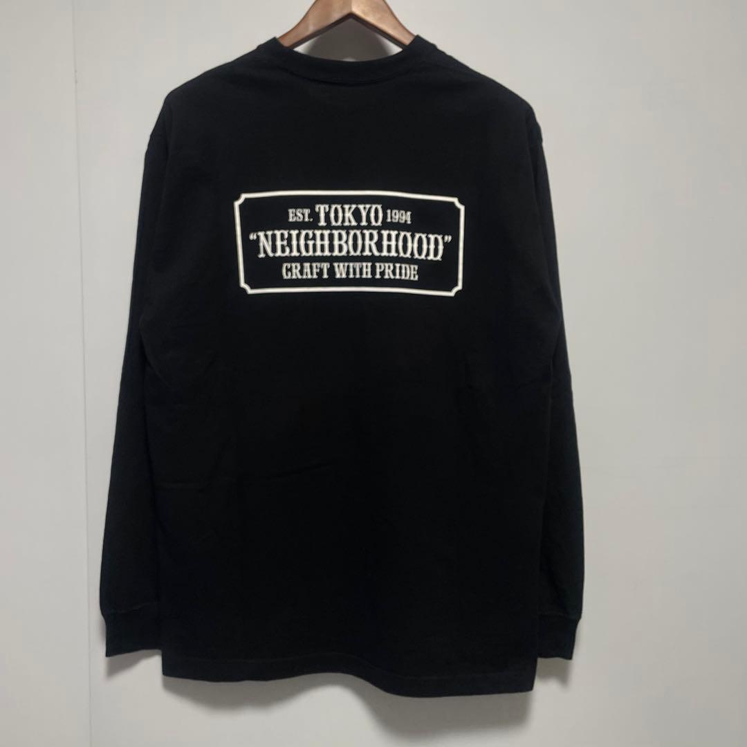 NEIGHBORHOOD ロンT ブラック　BAR & SHIELD 美品