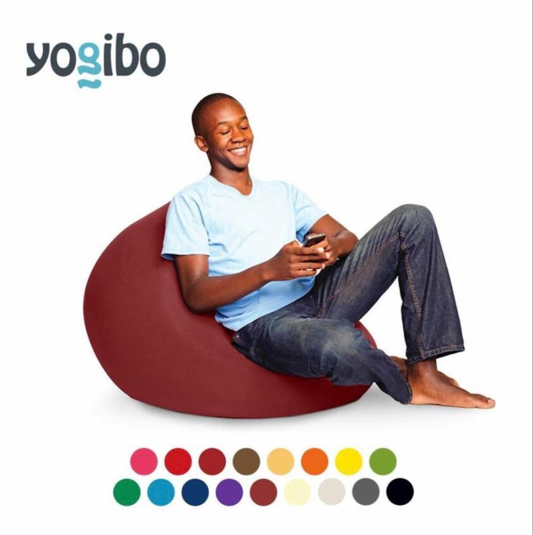 【美品】Yogibo Mini ヨギボー　ミニレッド　赤　カバー付き