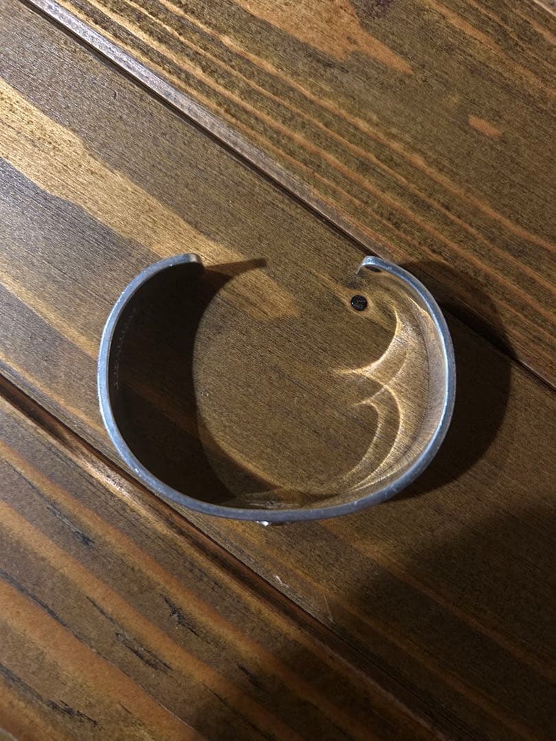 First Arrow's K18付平打ちプレーンバングル