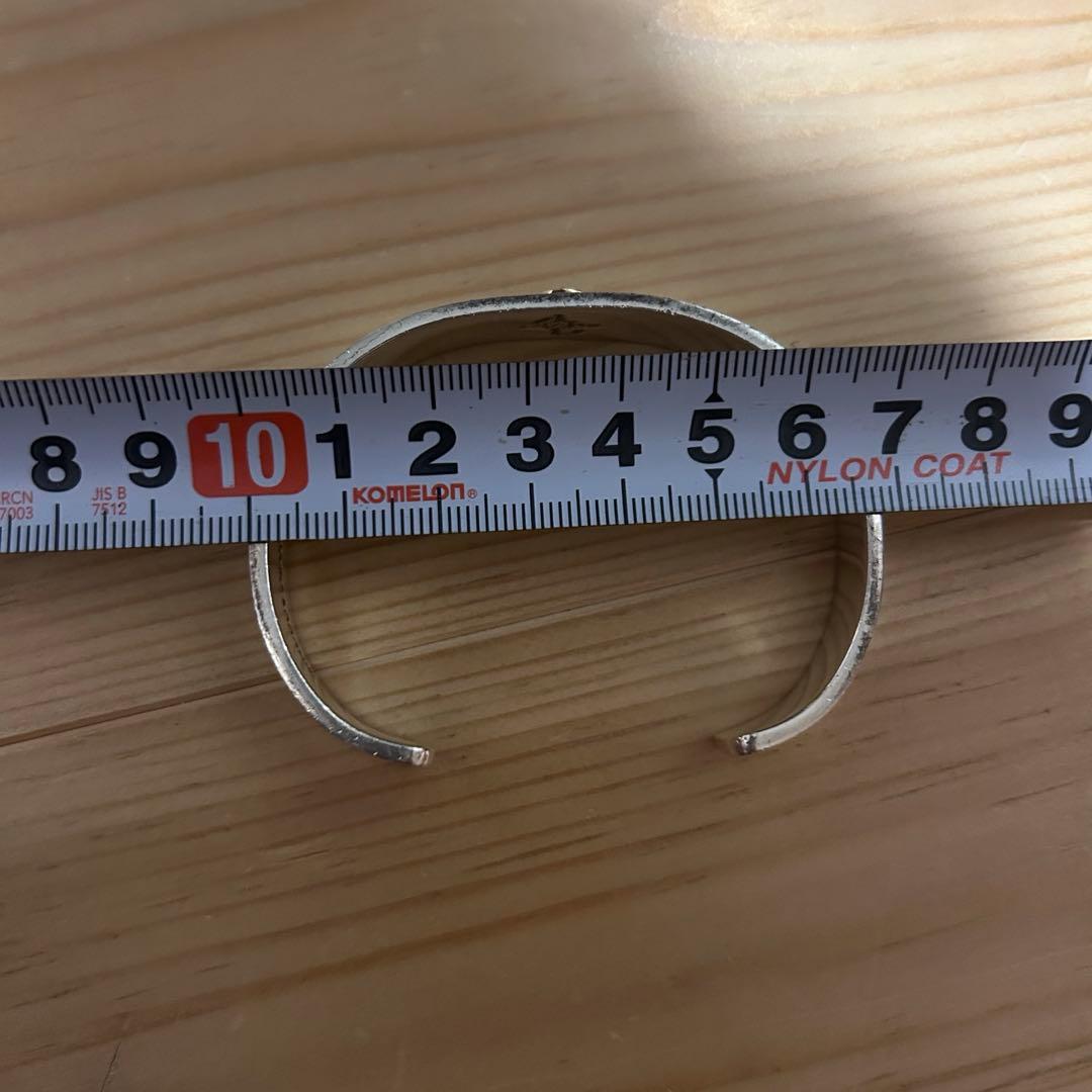 First Arrow's K18付平打ちプレーンバングル