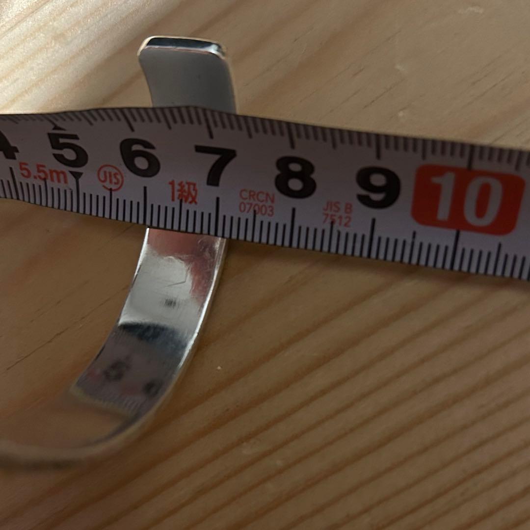 First Arrow's K18付平打ちプレーンバングル