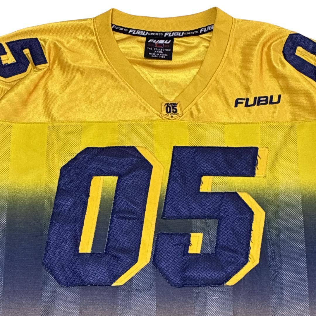 FUBU フブ 両面刺繍 3XL ゲームシャツ ユニフォーム 古着 ヒップホップ