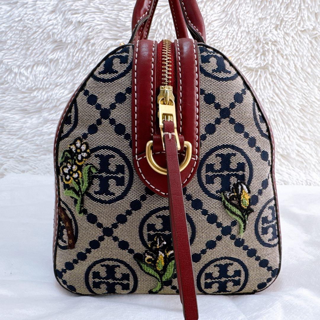 ✨超希少 美品✨ トリーバーチ Tモノグラム ボストン ジャガード 2way