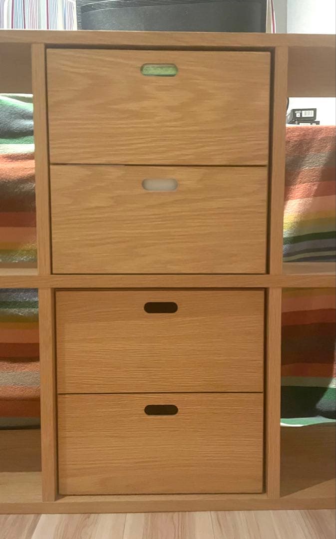 はる→送料込み【無印良品】スタッキングシェルフ ３段×２列セット