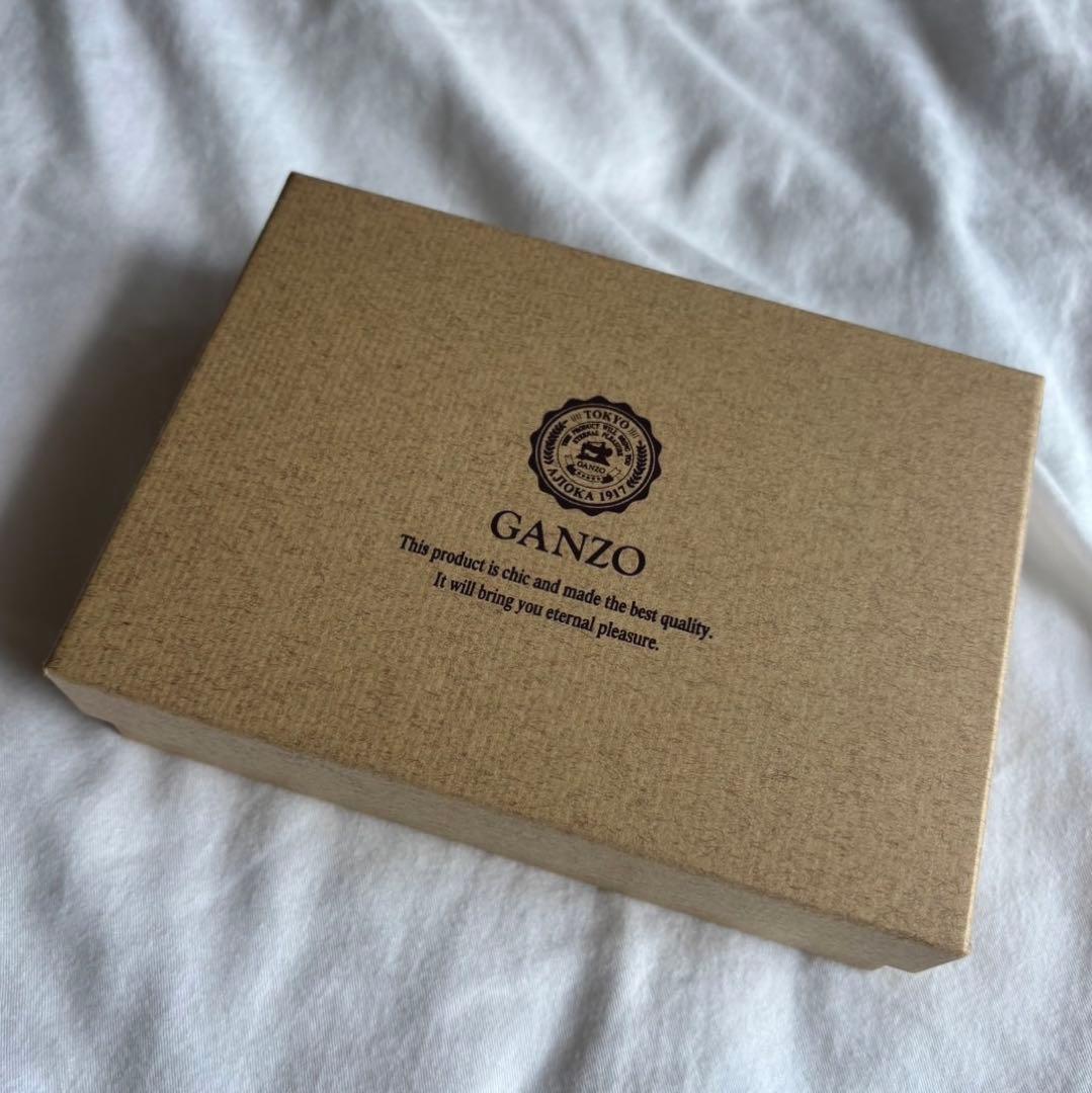 GANZO ガンゾ 折り財布 コードバン レザー 馬革　ブラック