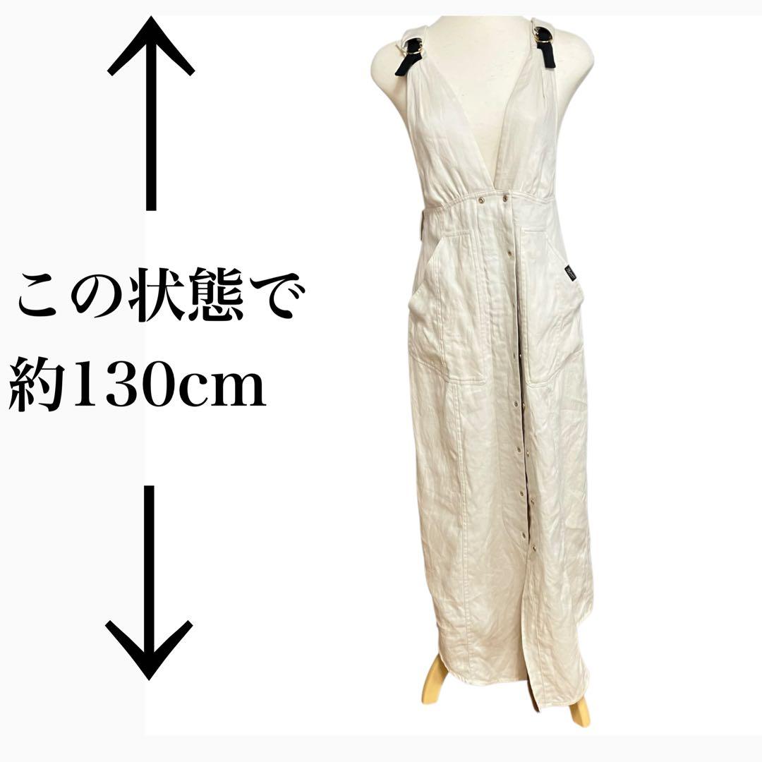 美品　フォトコピュー ジャンパースカート CLAUDE リネン　サロペット