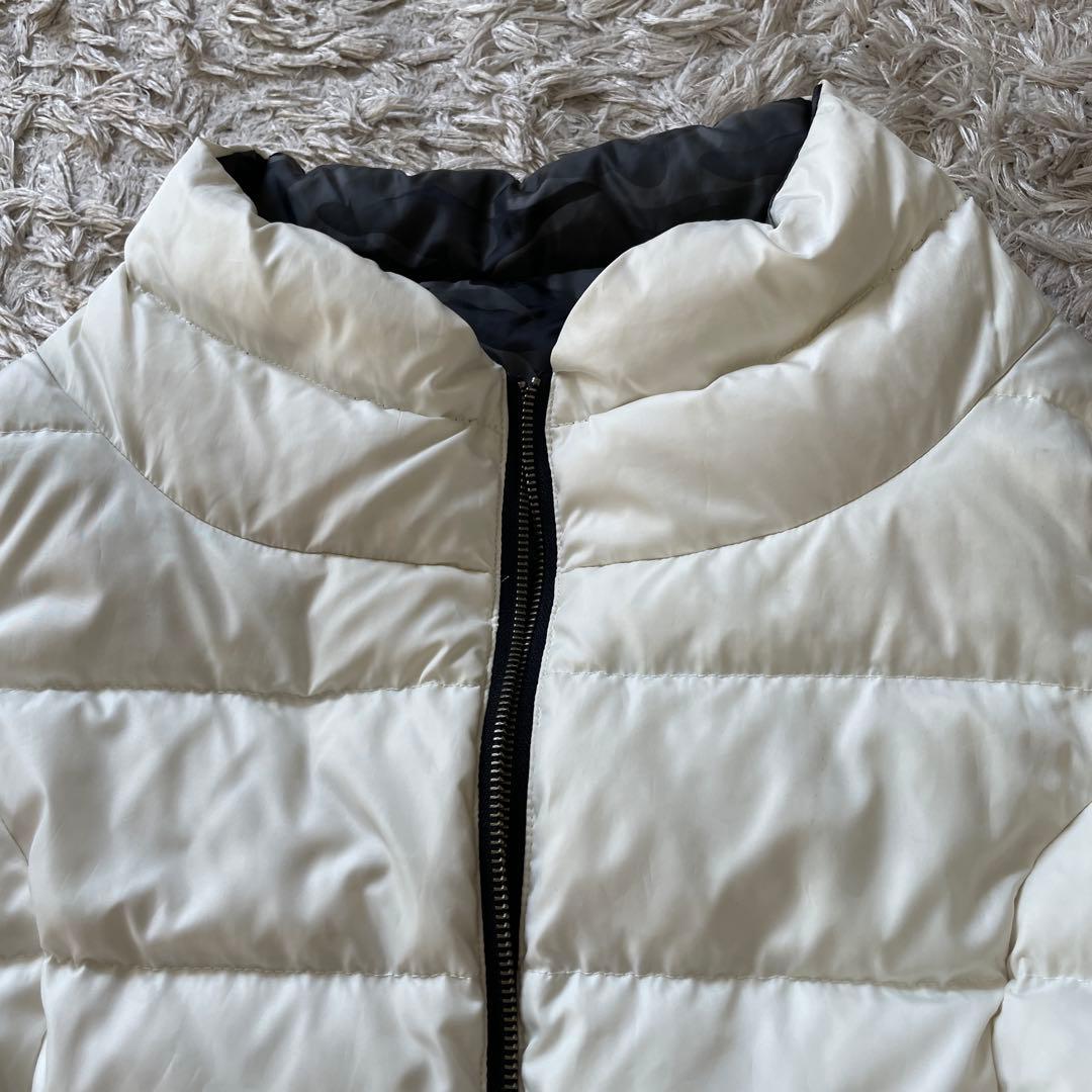 DAMA ダーマコレクション　リバーシブル ダウンコート　カモフラ　迷彩柄　白M