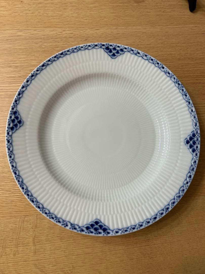 【2枚セット】ロイヤルコペンハーゲン プレート 大皿（25cm）プリンセスブルー