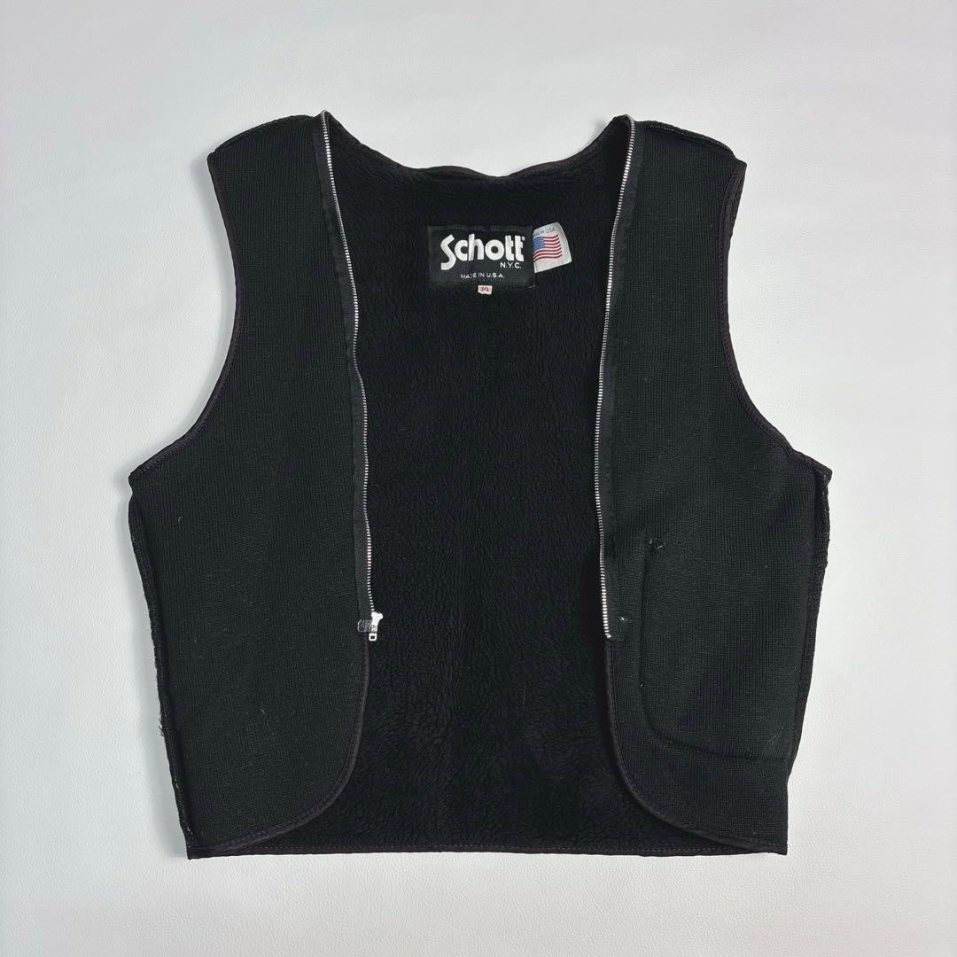 ショット 141 ライナー シングルライダース レザージャケット 34 黒