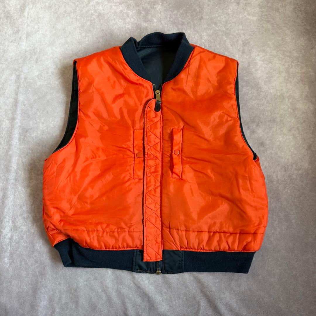 70s アルファ フライトジャケット MA-1 ベスト リバーシブル