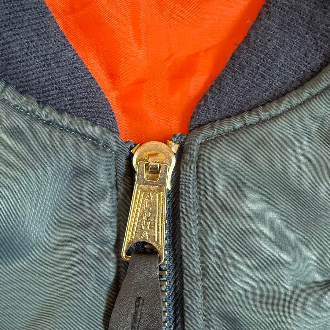 70s アルファ フライトジャケット MA-1 ベスト リバーシブル