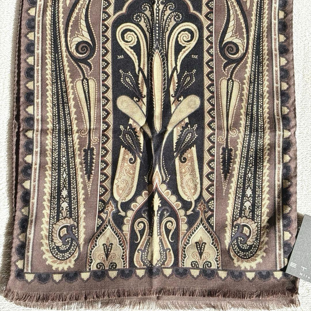 【新品】ETRO エトロ ペイズリー柄 ストール マフラー　イタリア製　シルク混
