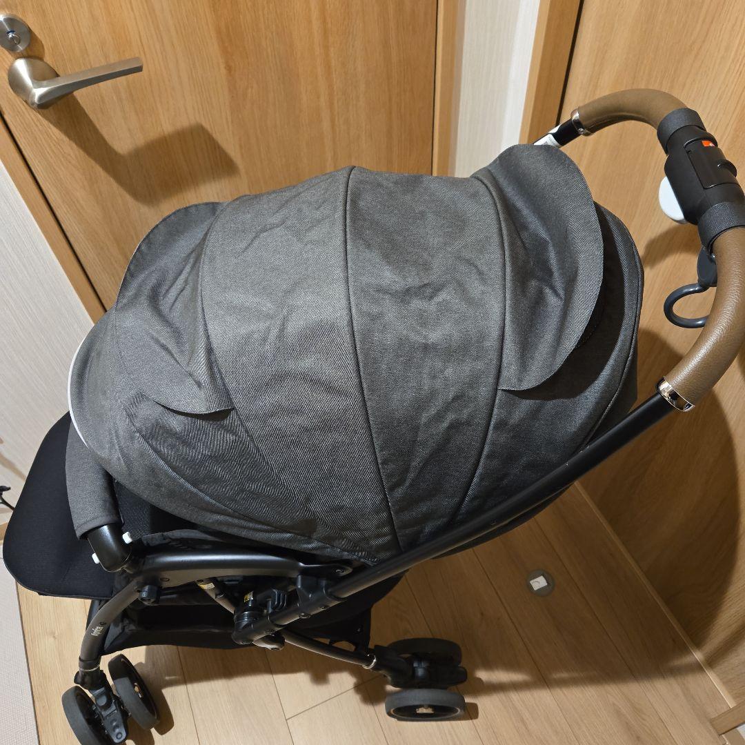 アップリカ　ラクーナクッション　グレー A式ベビーカー 安全ベルト付き