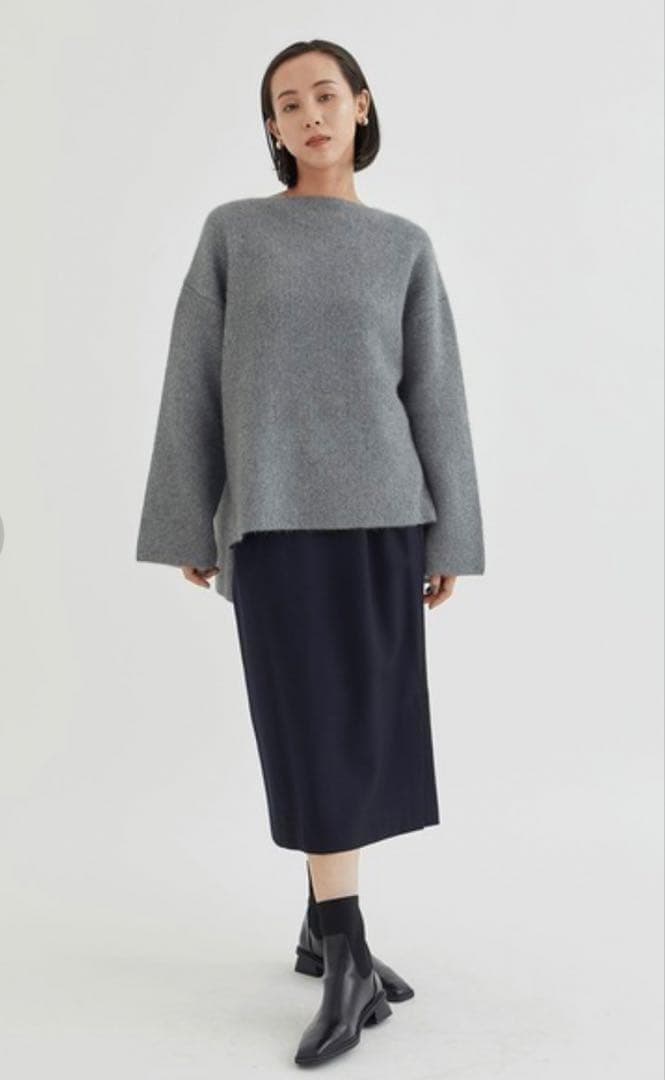 新品◆【定価4.6万】ハーヴェル スタジオ ラクーンニット グレー 38