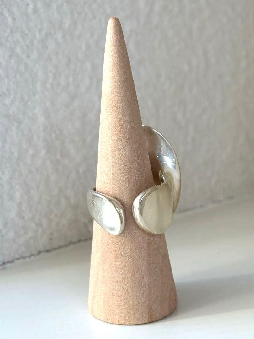 [used]シルバー 925 ウェーブデザイン リング