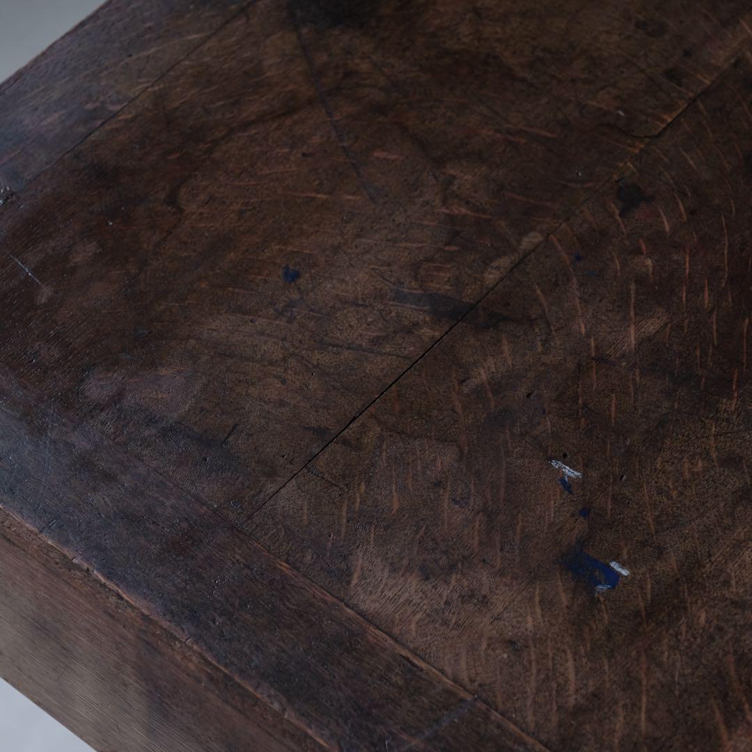 楢材 ５杯抽斗 片袖机　デスク テーブル 引き出し 古家具 アンティーク レトロ