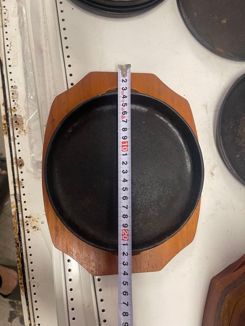 業務用鉄板皿木製トレー付