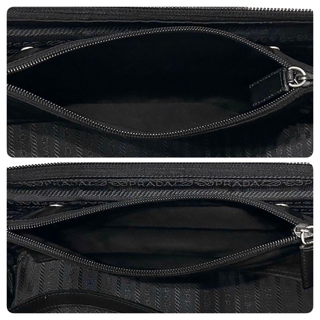 美品　プラダ　キャリーケース　三角ロゴ　サフィアーノ　ナイロン　旅行　ブラック